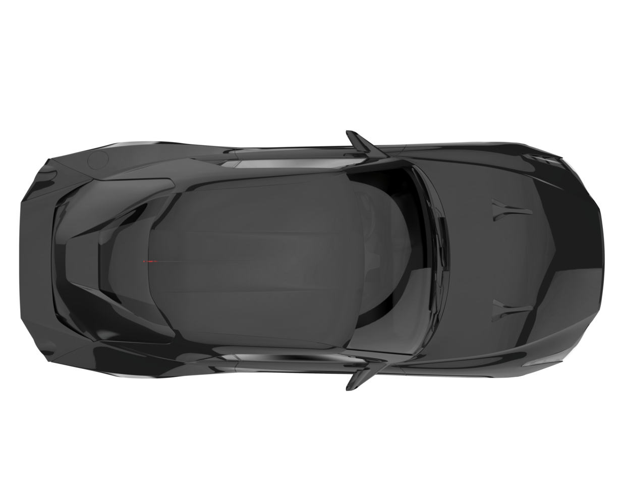 carro esporte isolado em fundo transparente. renderização 3D - ilustração png