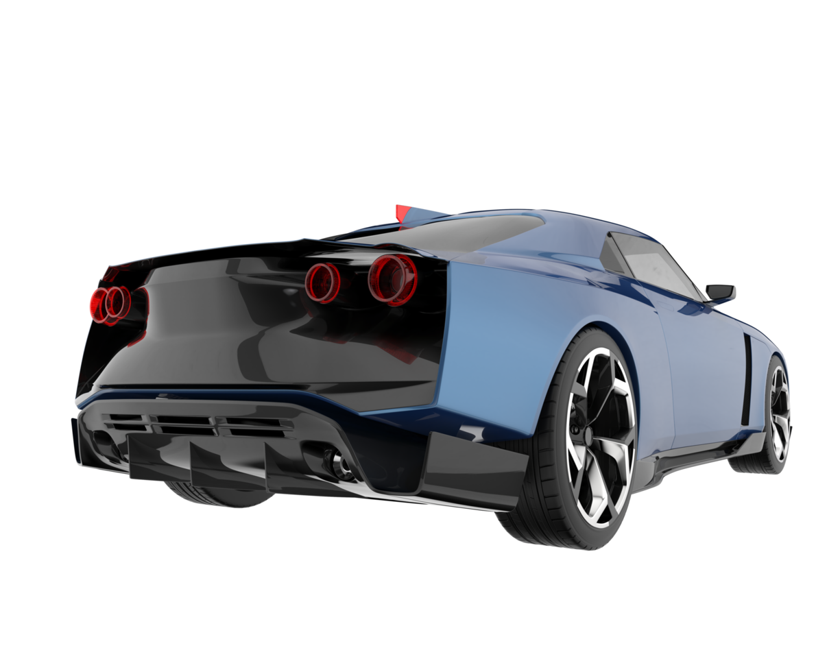 sport auto geïsoleerd Aan transparant achtergrond. 3d renderen - illustratie png