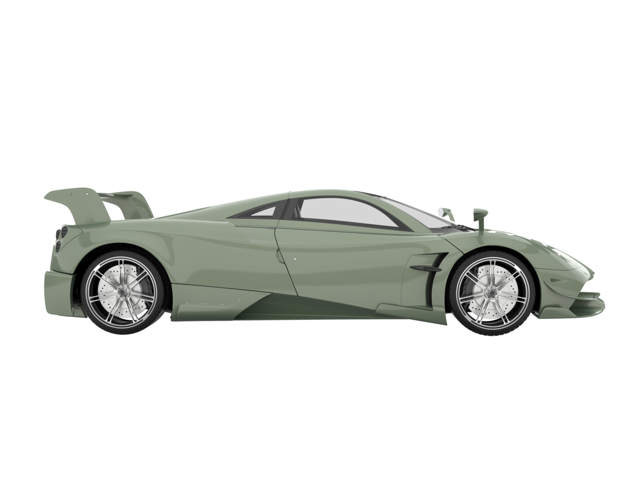 carro esporte isolado em fundo transparente. renderização 3D - ilustração png