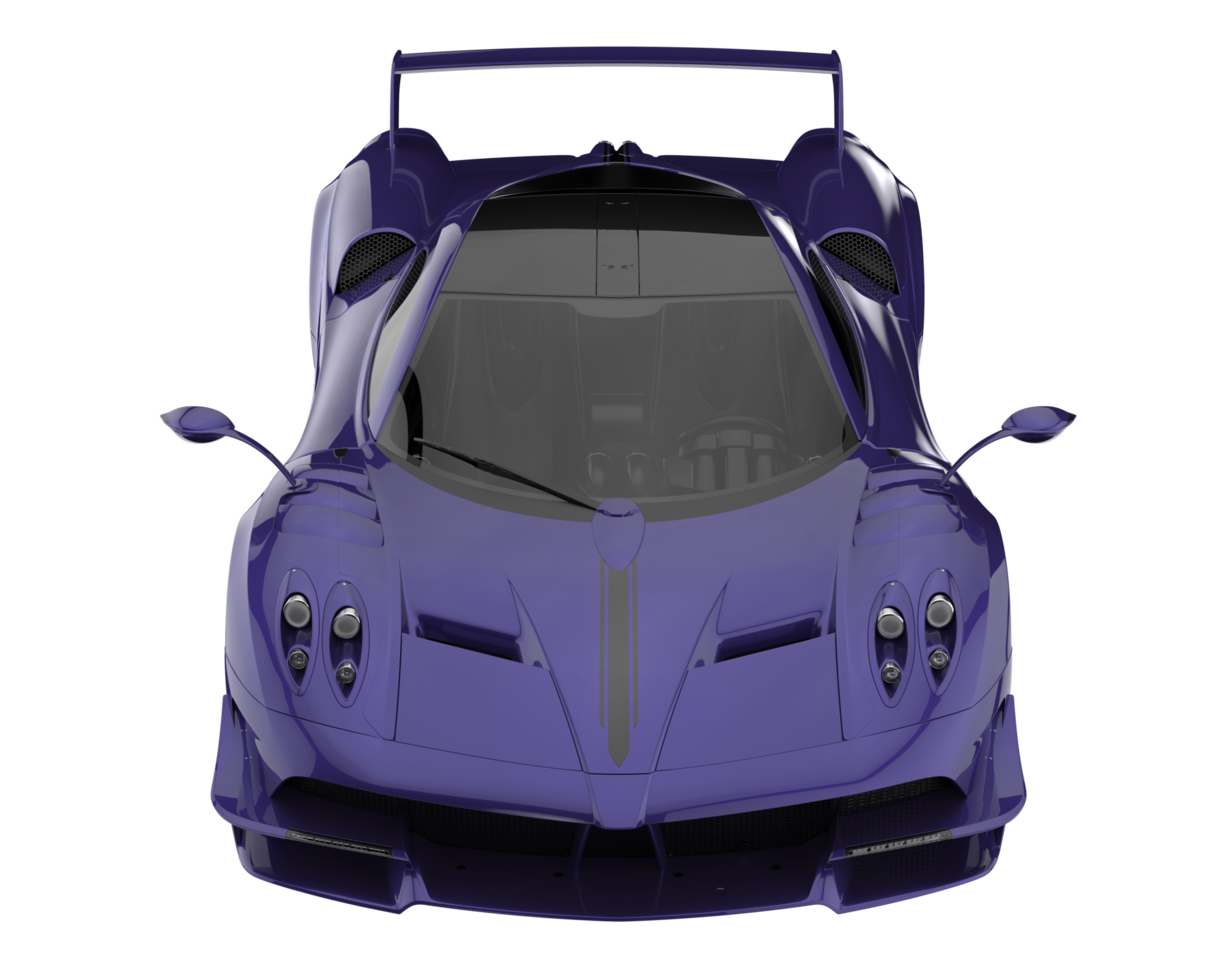 Sport car isolated on transparent background. 3d rendering - illustration png