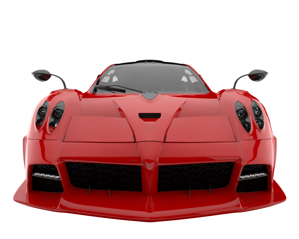 Sport car isolated on transparent background. 3d rendering - illustration png
