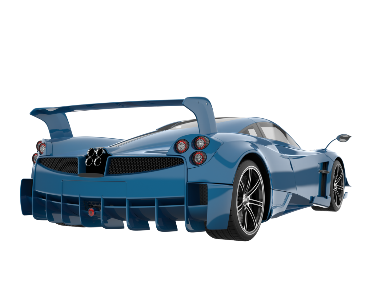 Sport car isolated on transparent background. 3d rendering - illustration png