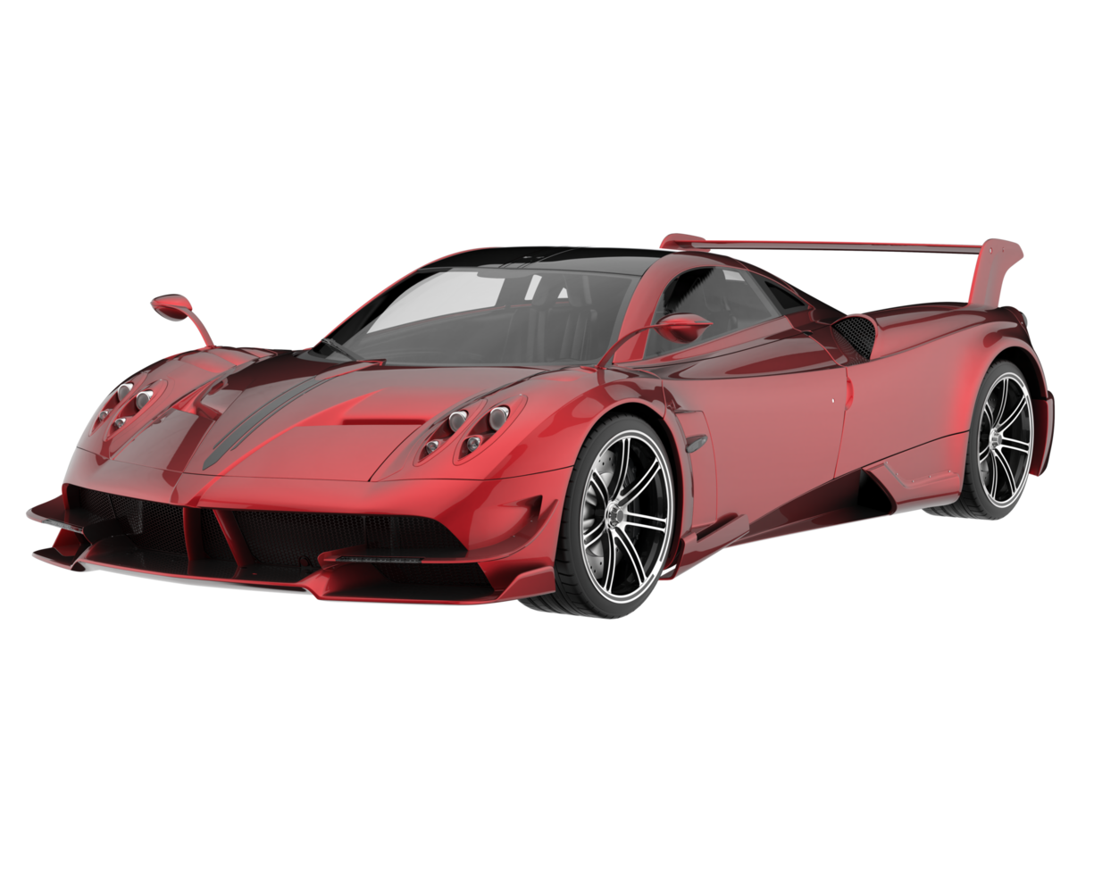 Sport car isolated on transparent background. 3d rendering - illustration png