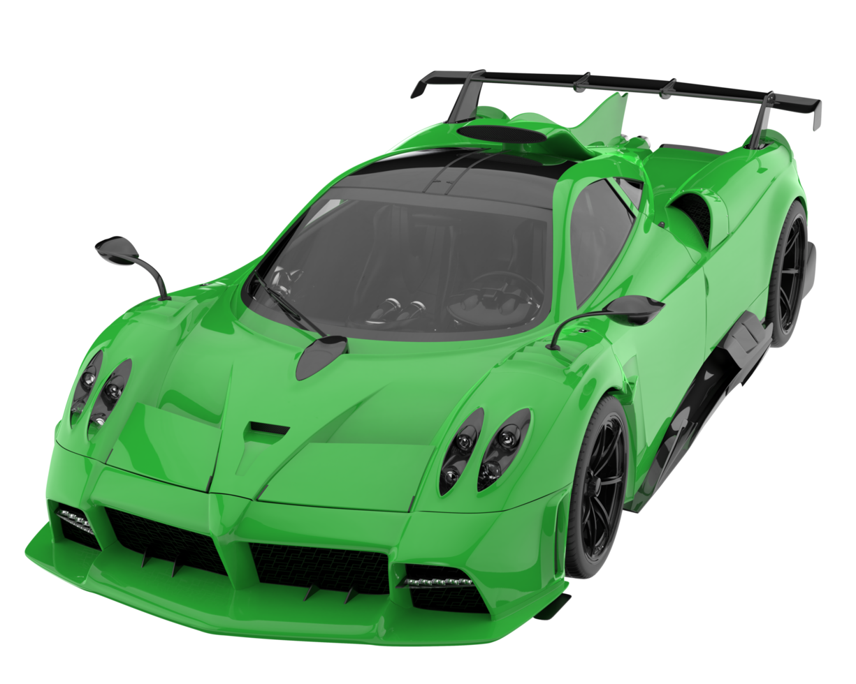 Sport car isolated on transparent background. 3d rendering - illustration png