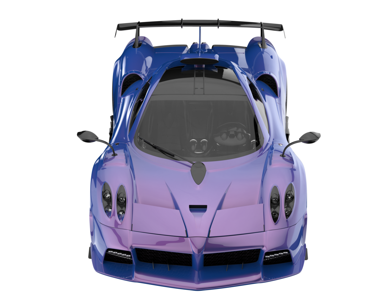 Sport car isolated on transparent background. 3d rendering - illustration png