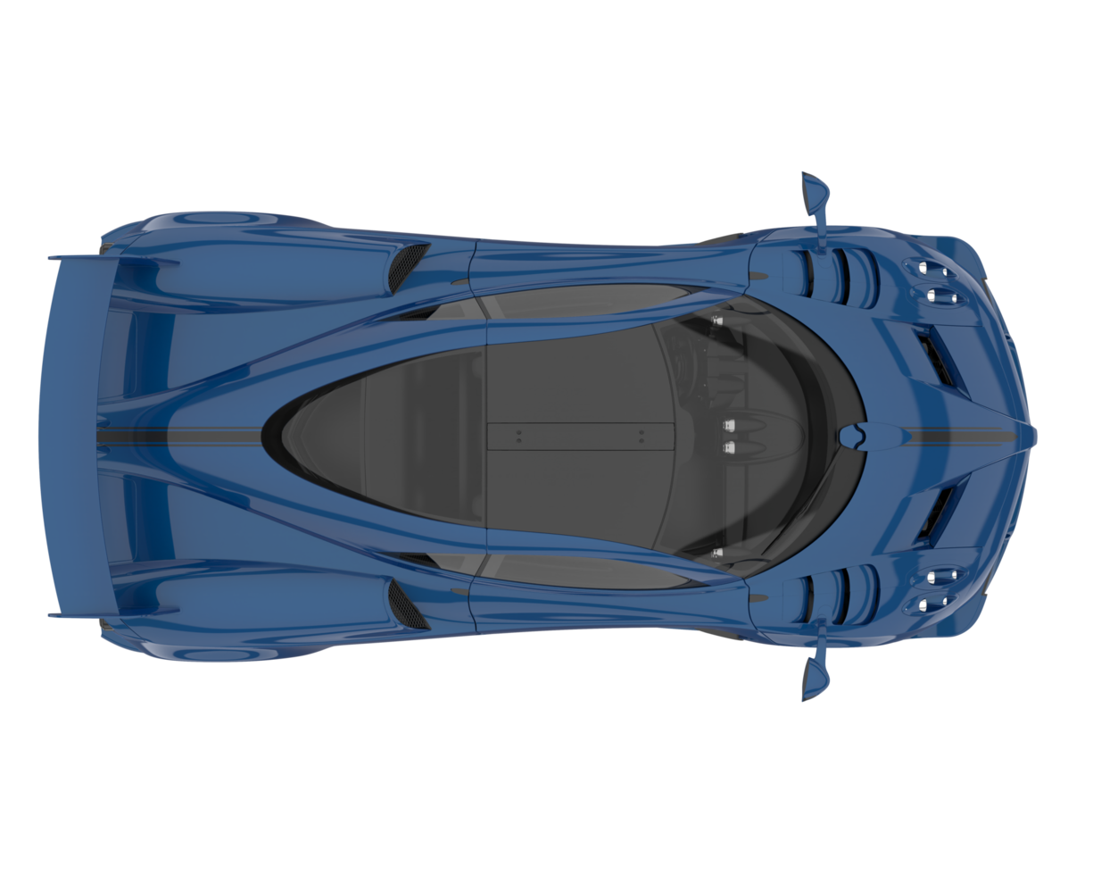Sport car isolated on transparent background. 3d rendering - illustration png