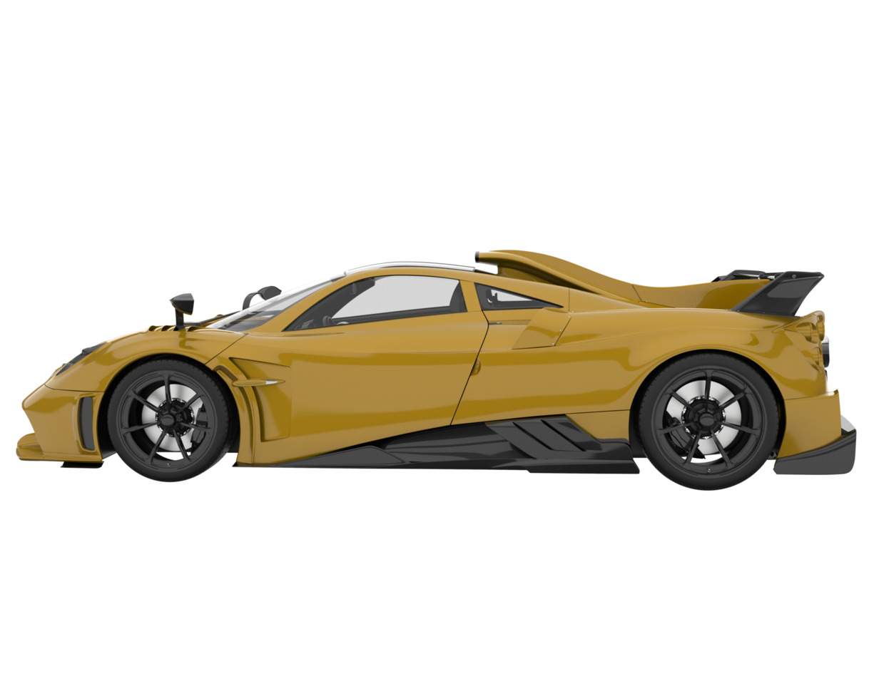 Sport car isolated on transparent background. 3d rendering - illustration png