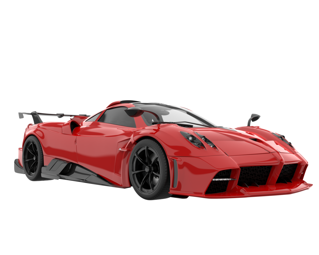 Sport car isolated on transparent background. 3d rendering - illustration png