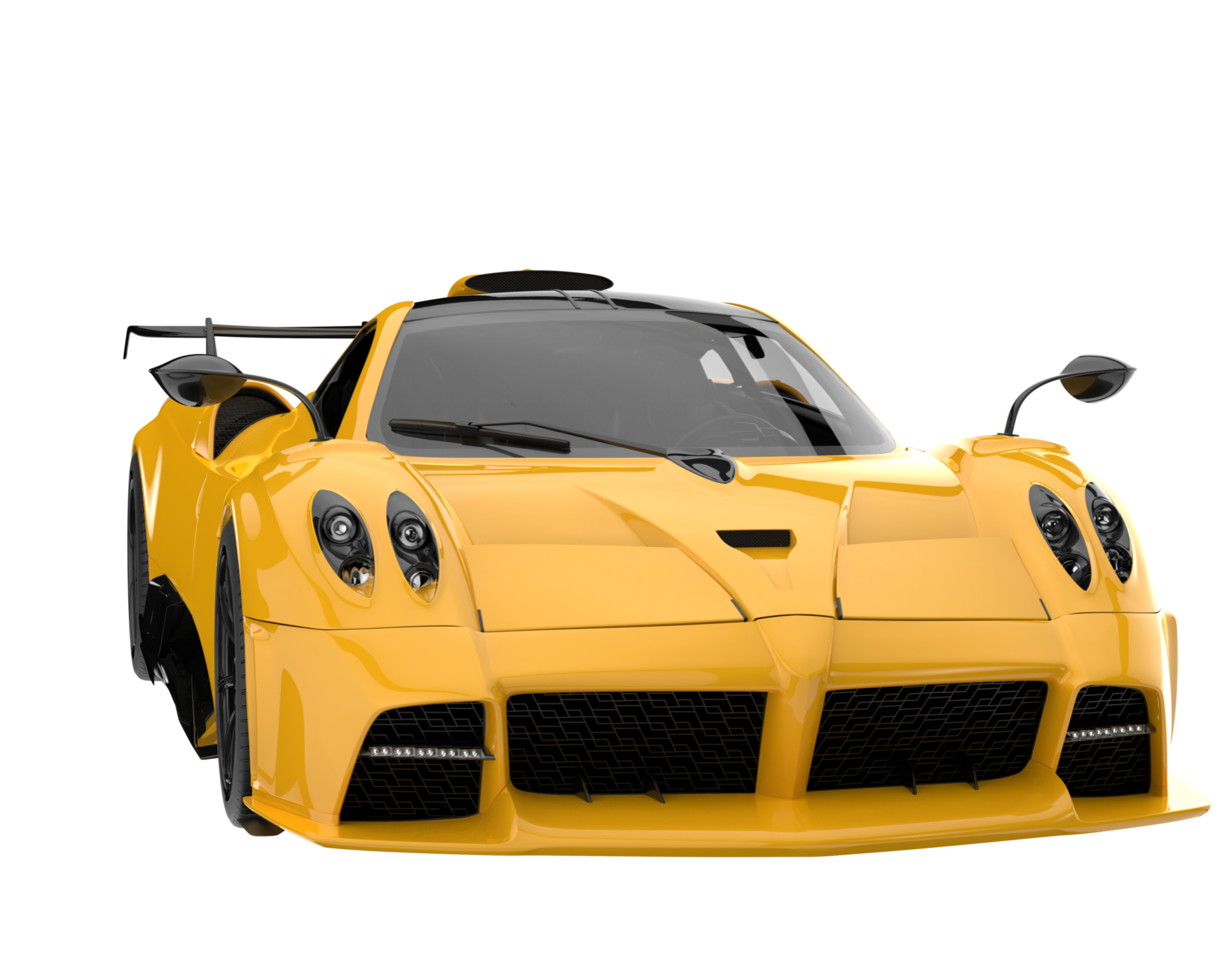Sport car isolated on transparent background. 3d rendering - illustration png