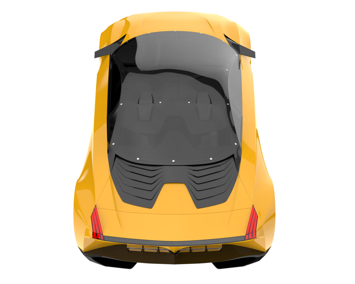 Sport car isolated on transparent background. 3d rendering - illustration png