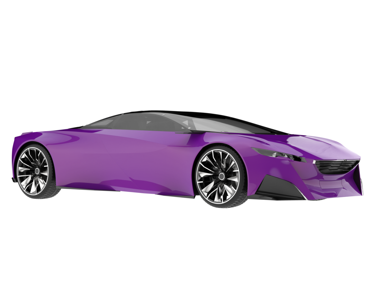 Sport car isolated on transparent background. 3d rendering - illustration png