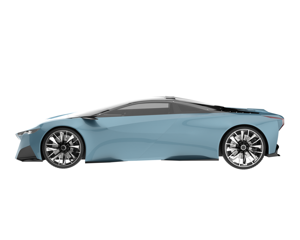 voiture de sport isolée sur fond transparent. rendu 3d - illustration png