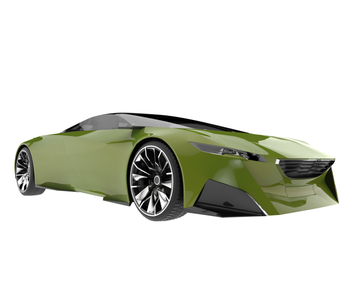 Sport car isolated on transparent background. 3d rendering - illustration png