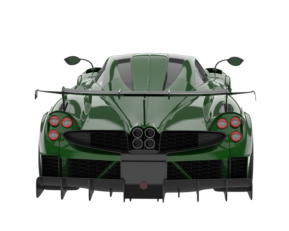 Sport car isolated on transparent background. 3d rendering - illustration png