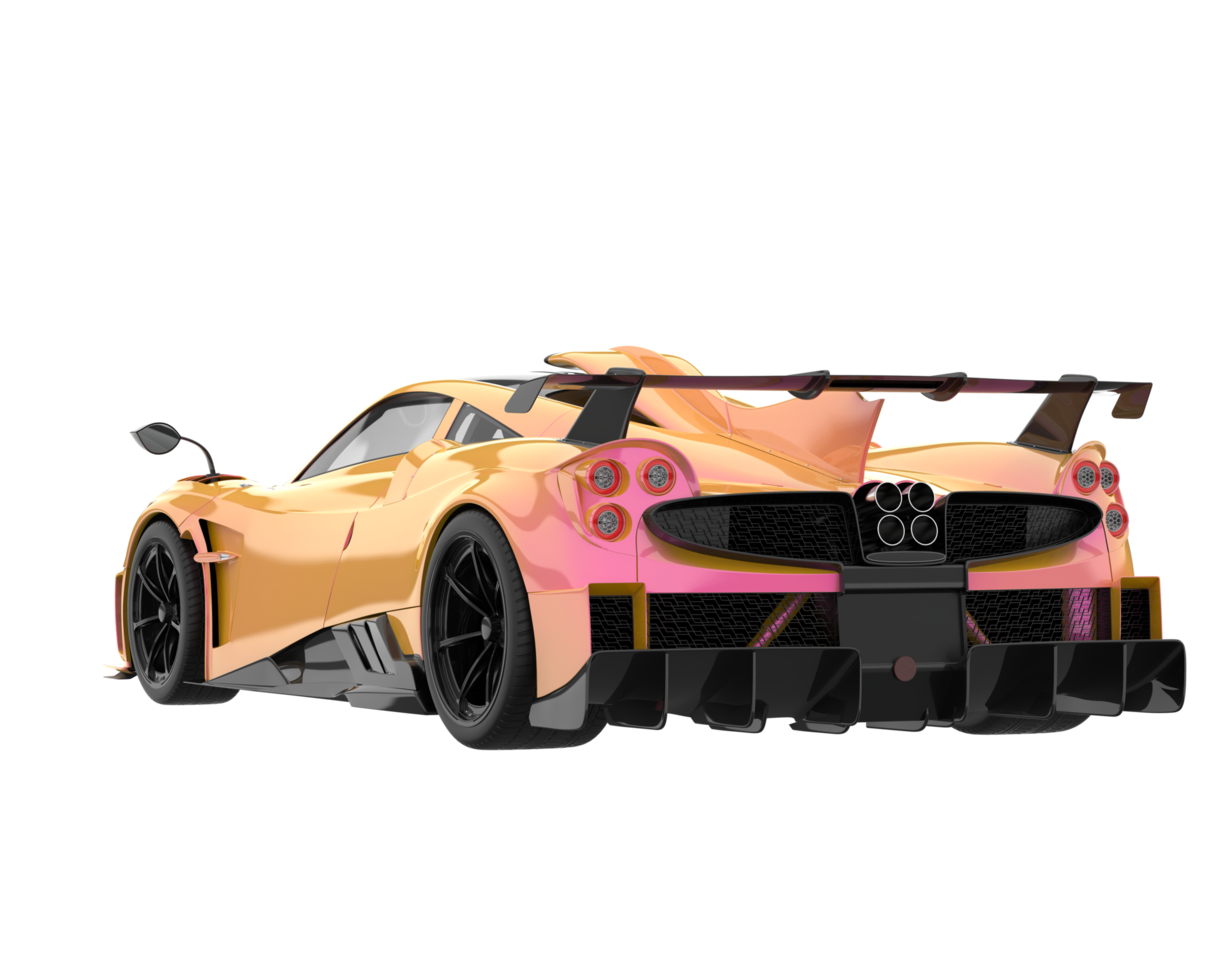 Sport car isolated on transparent background. 3d rendering - illustration png