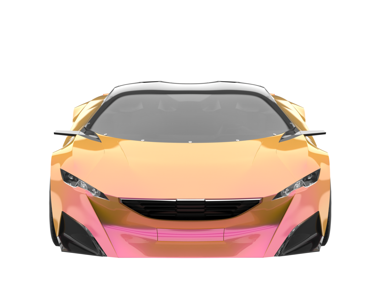 Sport car isolated on transparent background. 3d rendering - illustration png