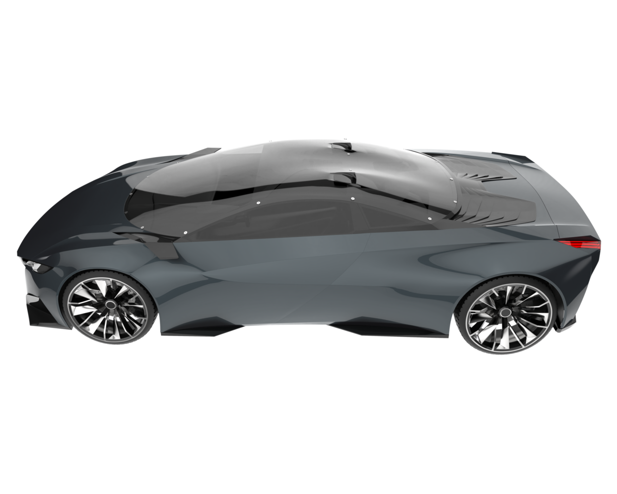 Sport car isolated on transparent background. 3d rendering - illustration png