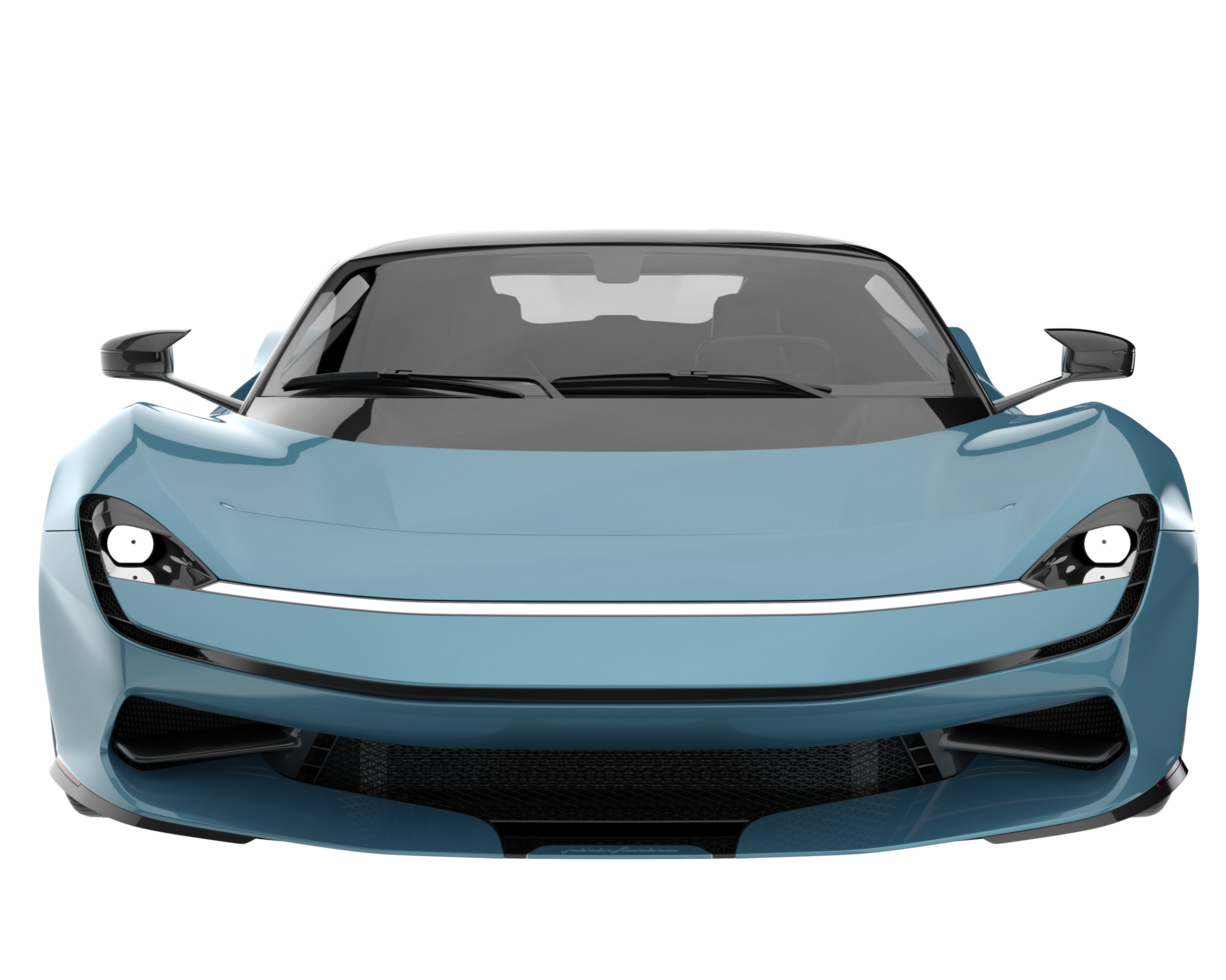 Sport car isolated on transparent background. 3d rendering - illustration png