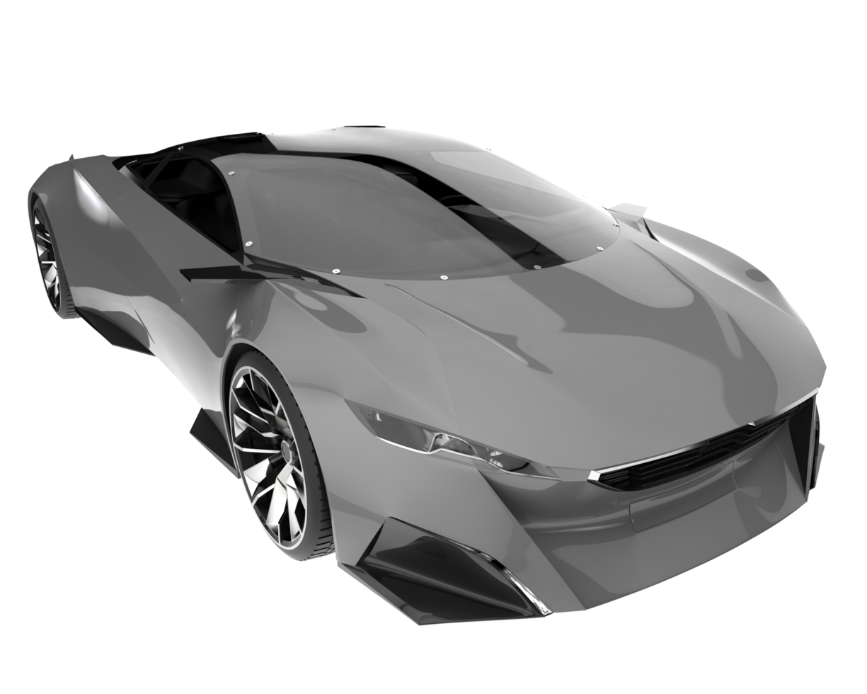 Sport car isolated on transparent background. 3d rendering - illustration png