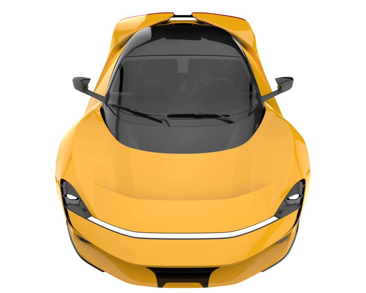 Sport car isolated on transparent background. 3d rendering - illustration png