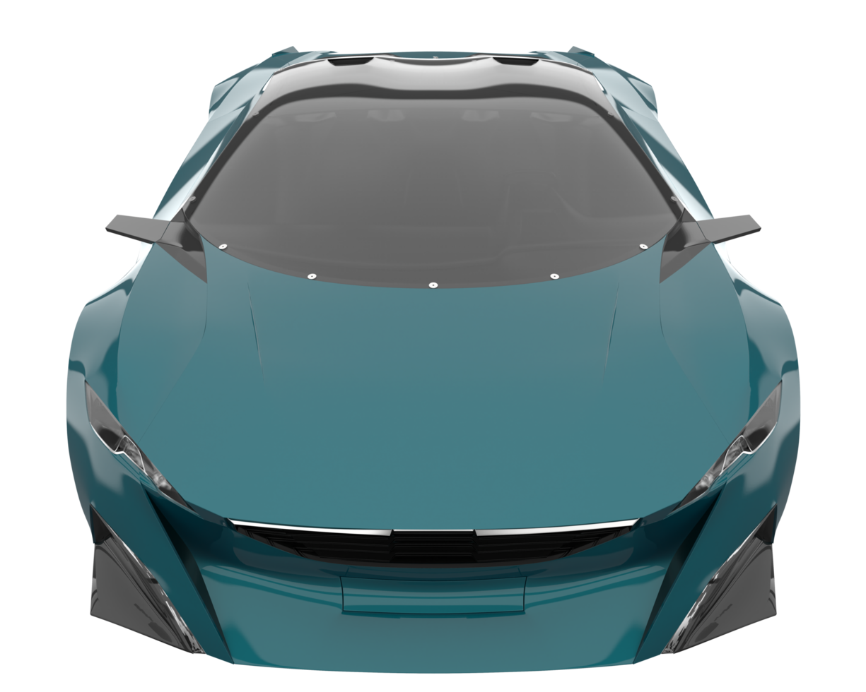 Sport car isolated on transparent background. 3d rendering - illustration png