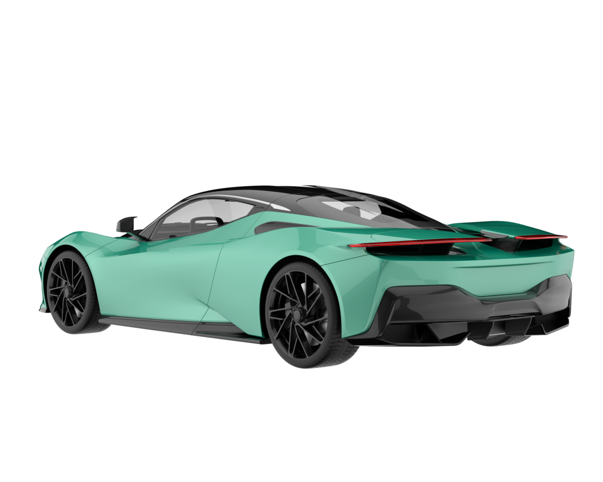 Sport car isolated on transparent background. 3d rendering - illustration png