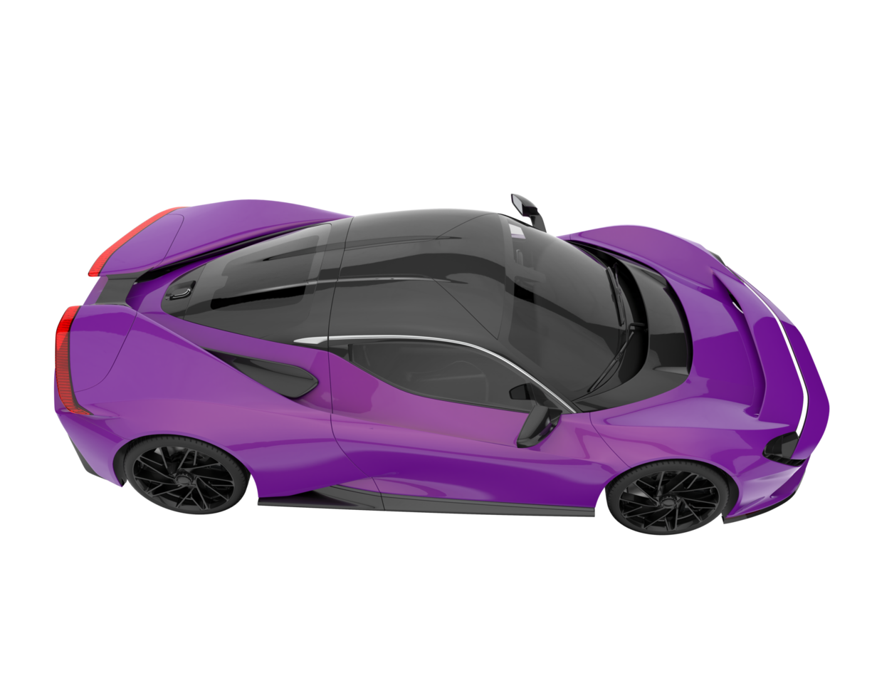 Sport car isolated on transparent background. 3d rendering - illustration png