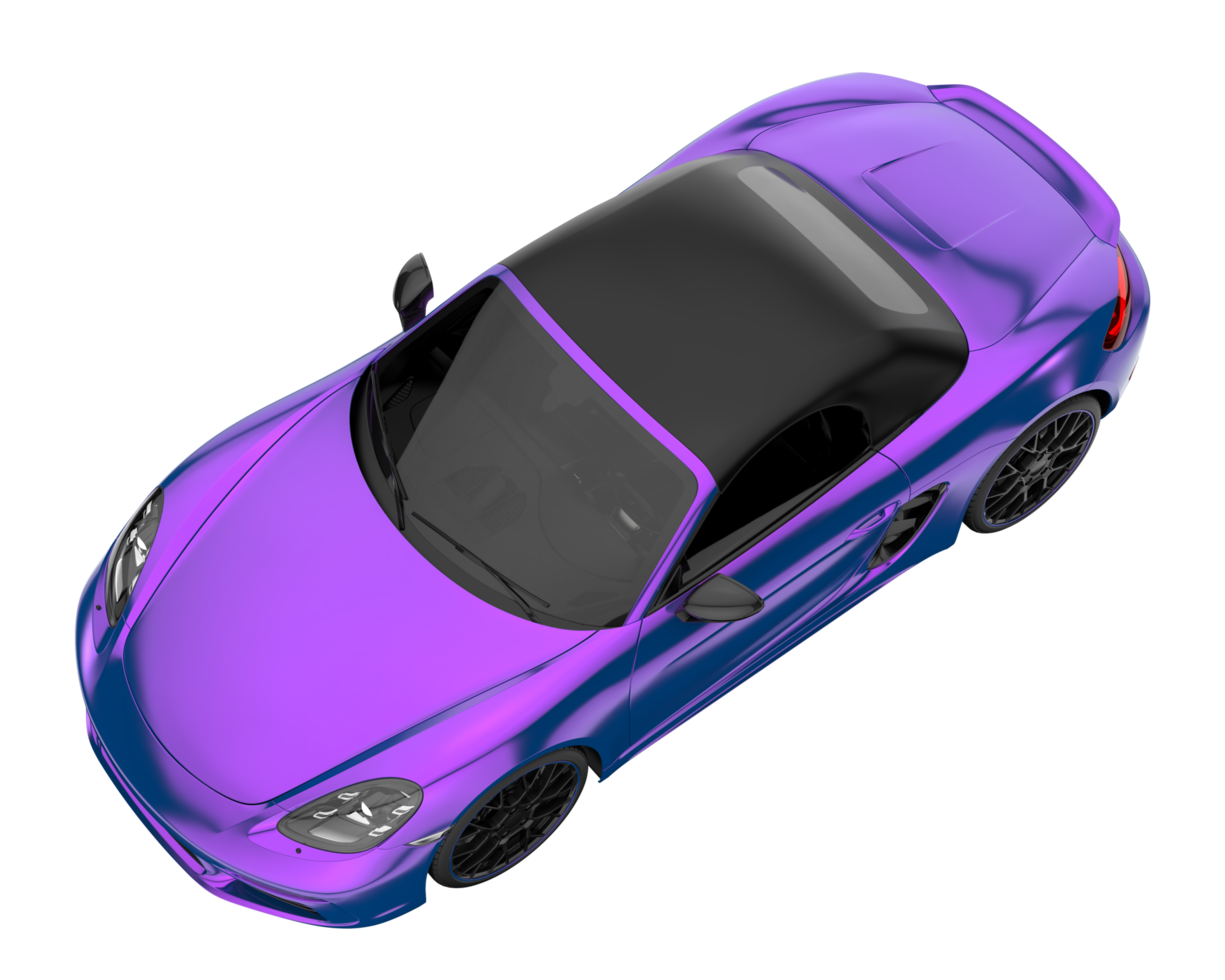 Sport car isolated on transparent background. 3d rendering - illustration png