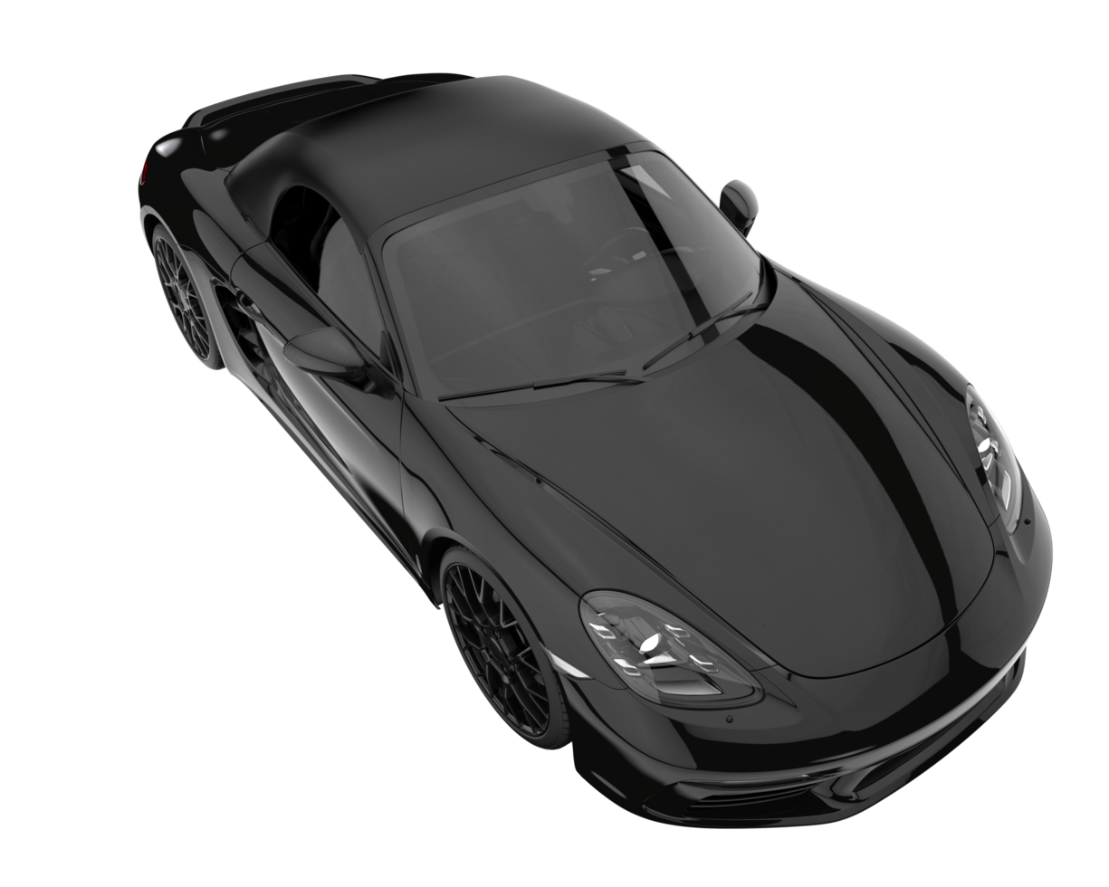 Sport car isolated on transparent background. 3d rendering - illustration png