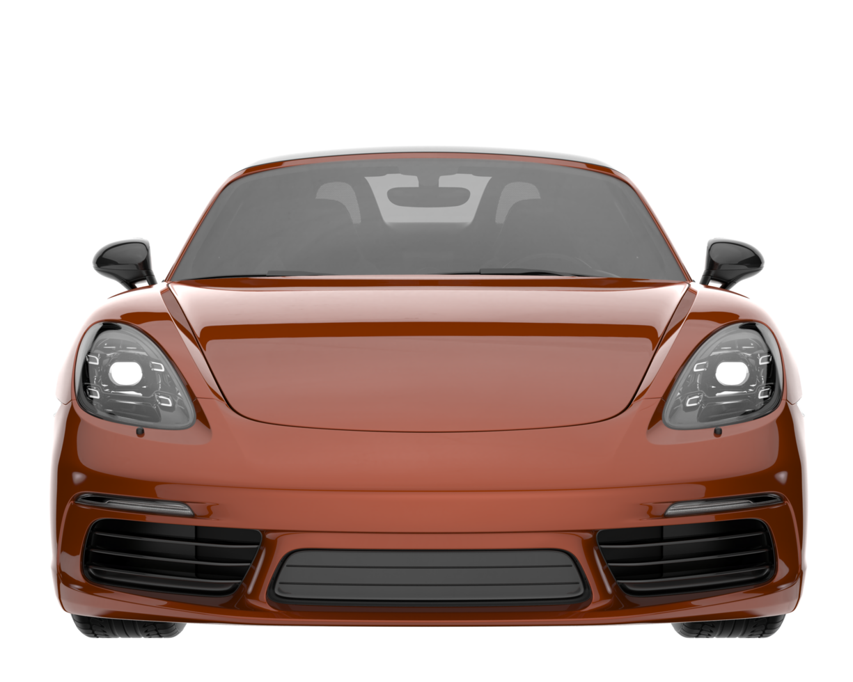 Sport car isolated on transparent background. 3d rendering - illustration png