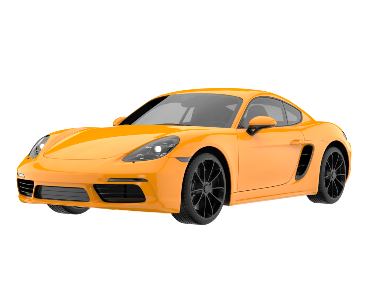 Sport car isolated on transparent background. 3d rendering - illustration png