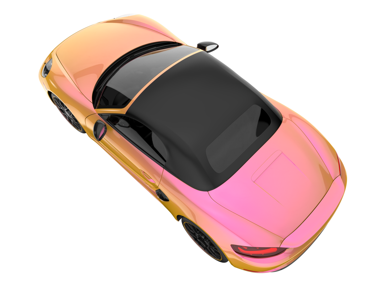 Sport car isolated on transparent background. 3d rendering - illustration png