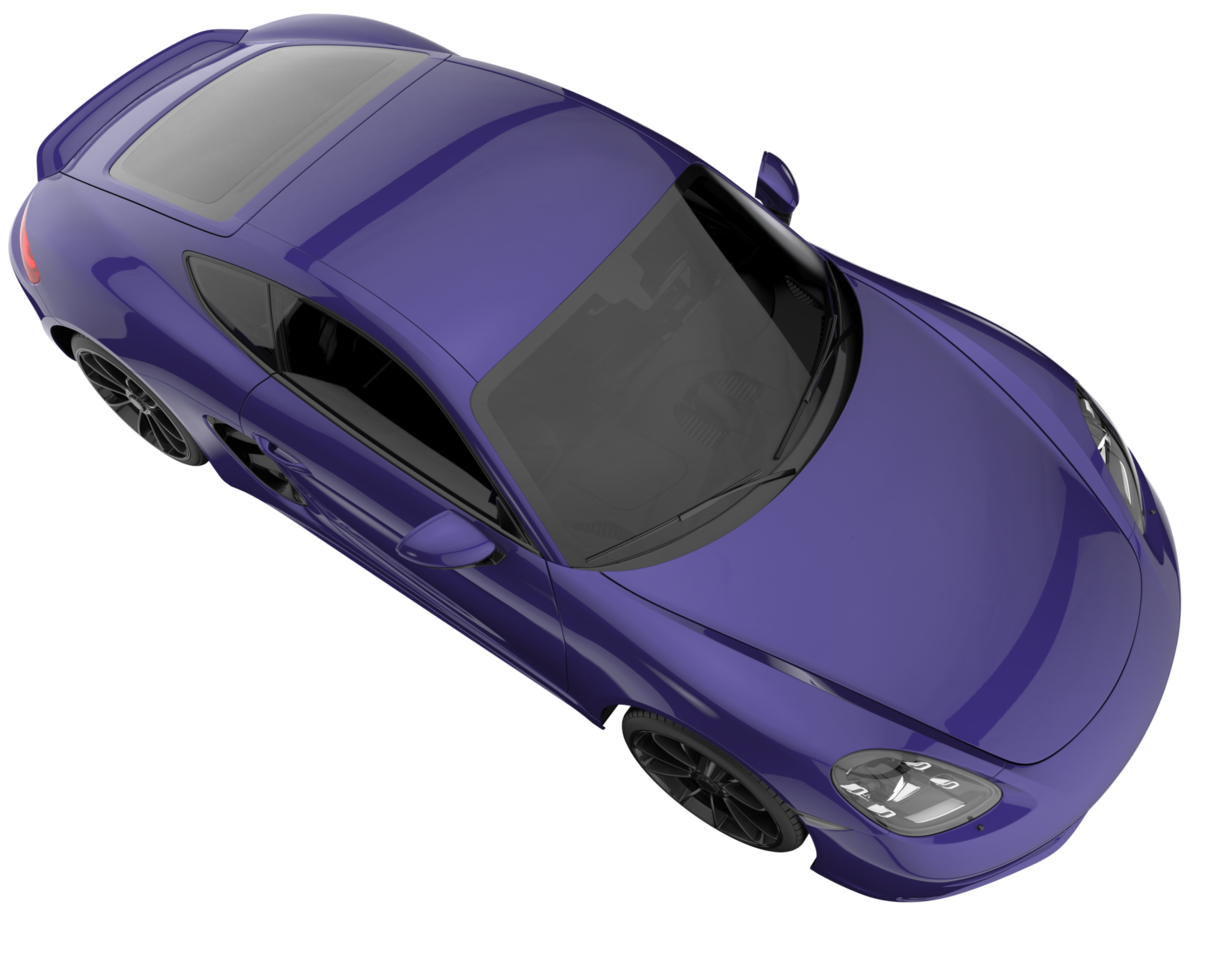 Sport car isolated on transparent background. 3d rendering - illustration png