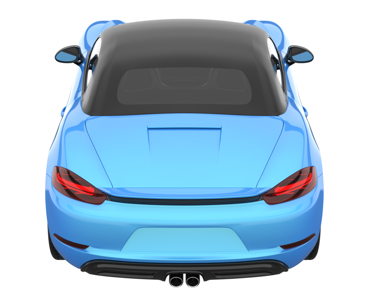Sport car isolated on transparent background. 3d rendering - illustration png