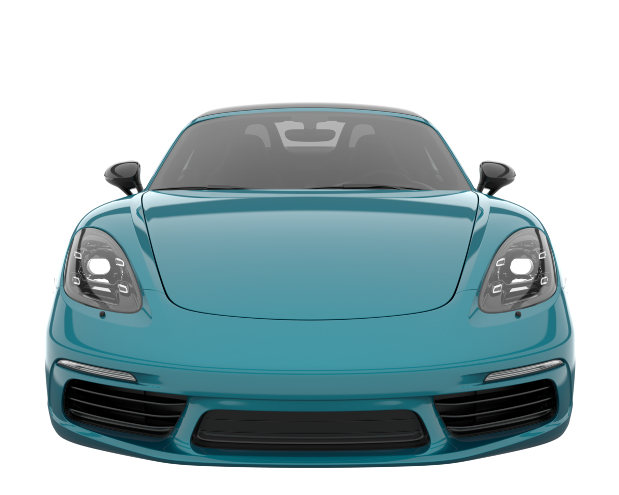 Sport car isolated on transparent background. 3d rendering - illustration png