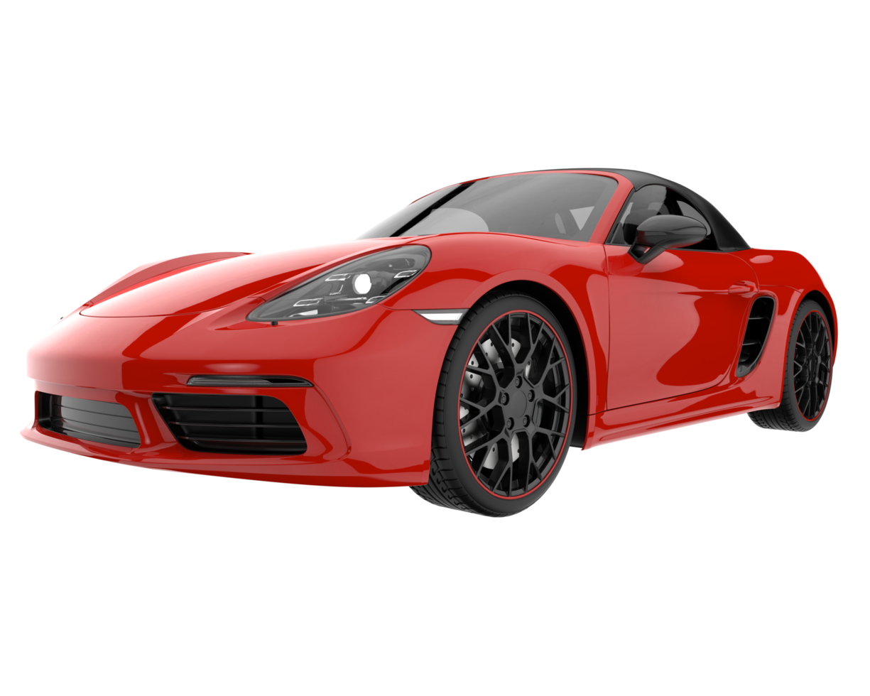 Sport car isolated on transparent background. 3d rendering - illustration png