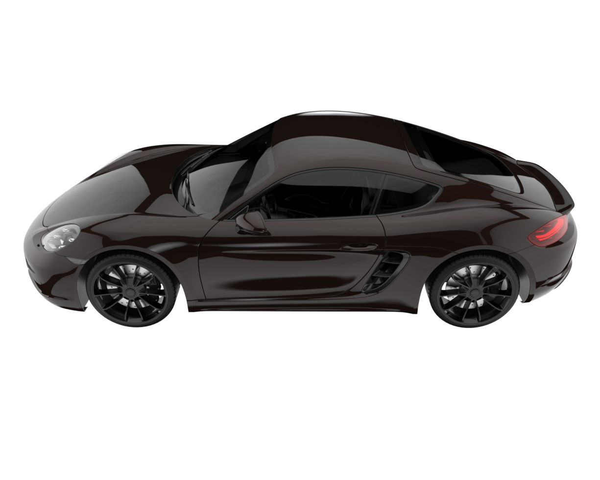 Sport car isolated on transparent background. 3d rendering - illustration png