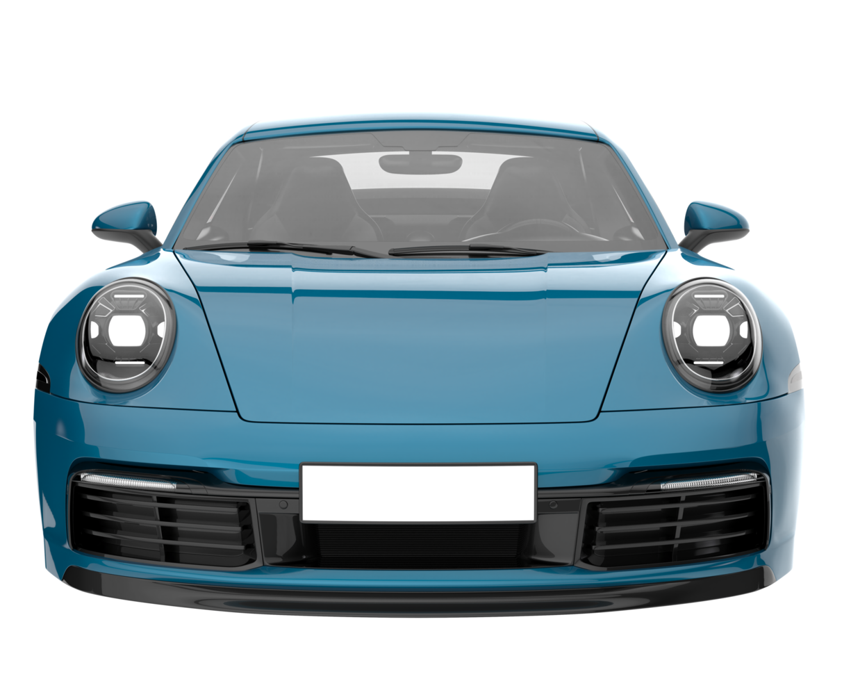 Sport car isolated on transparent background. 3d rendering - illustration png