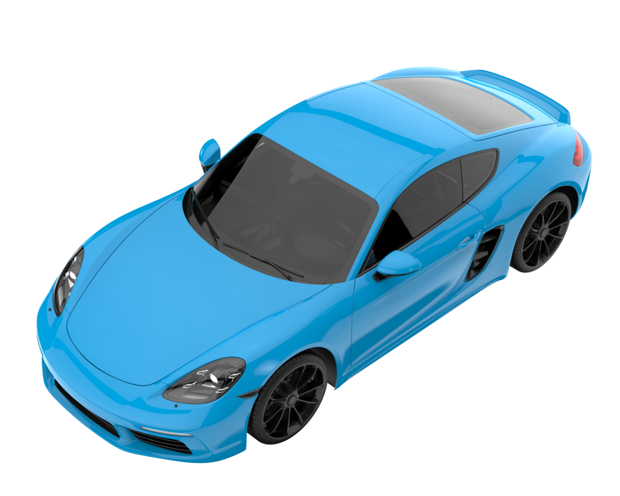Sport car isolated on transparent background. 3d rendering - illustration png