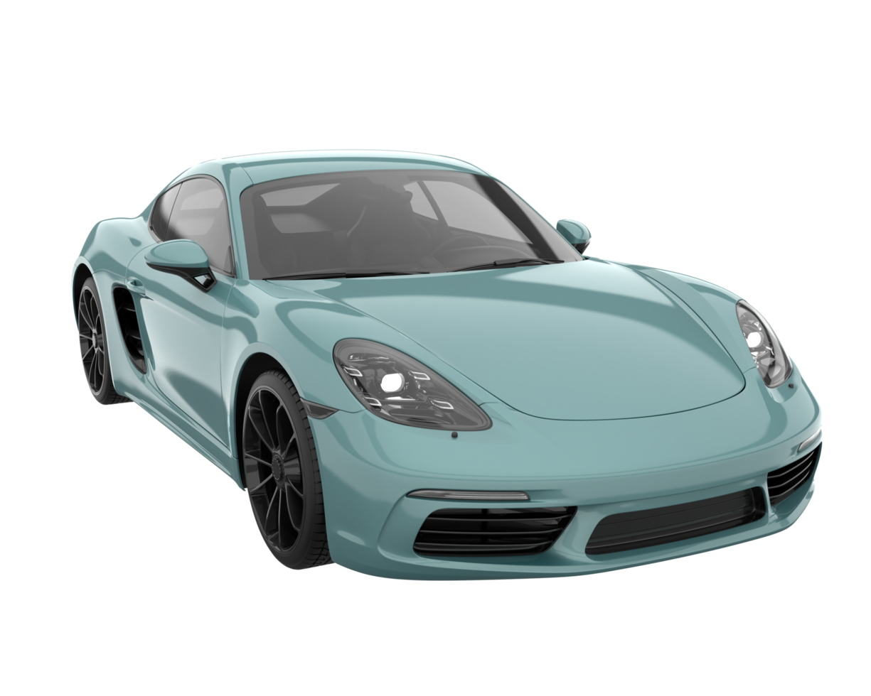 Sport car isolated on transparent background. 3d rendering - illustration png