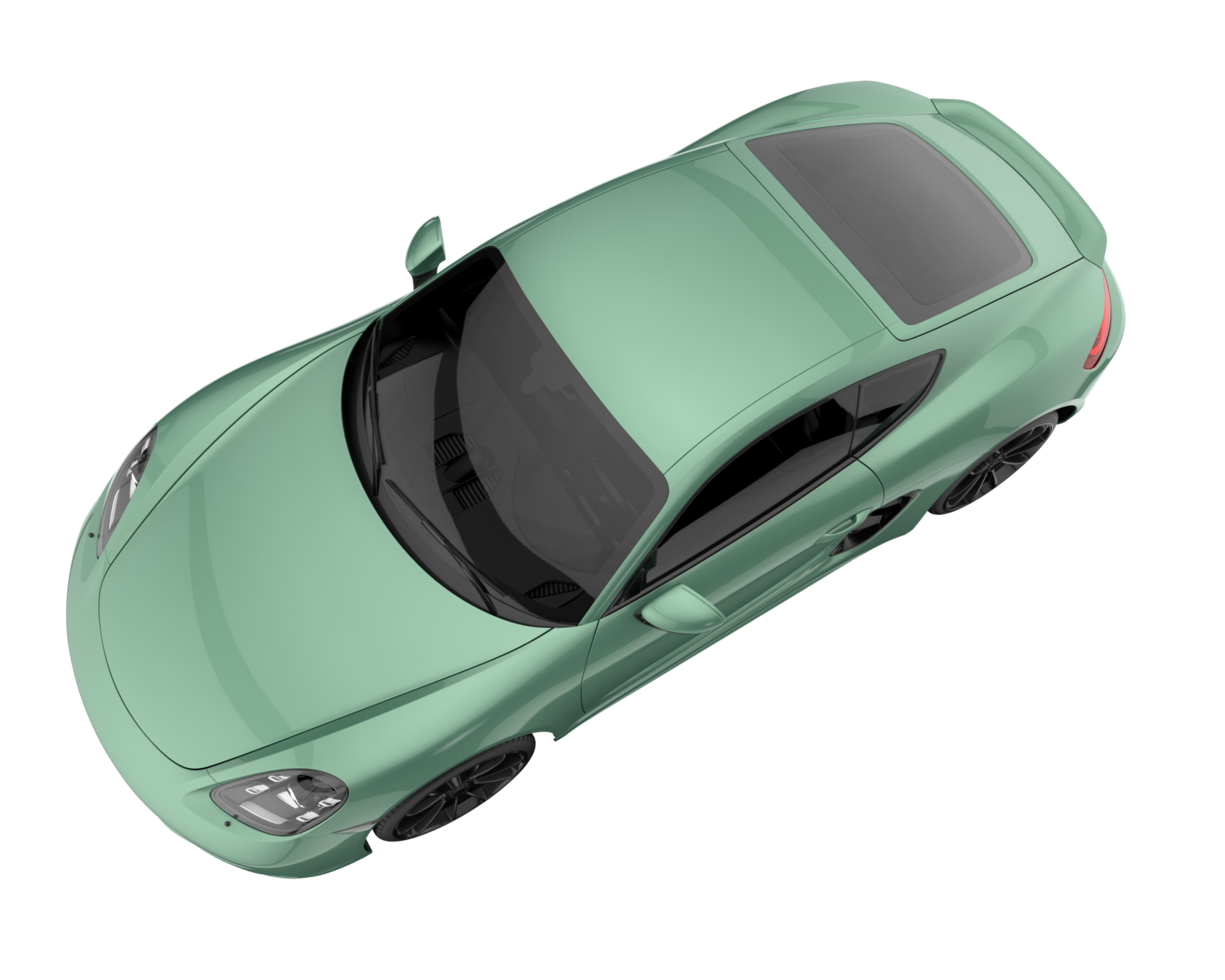 Sport car isolated on transparent background. 3d rendering - illustration png