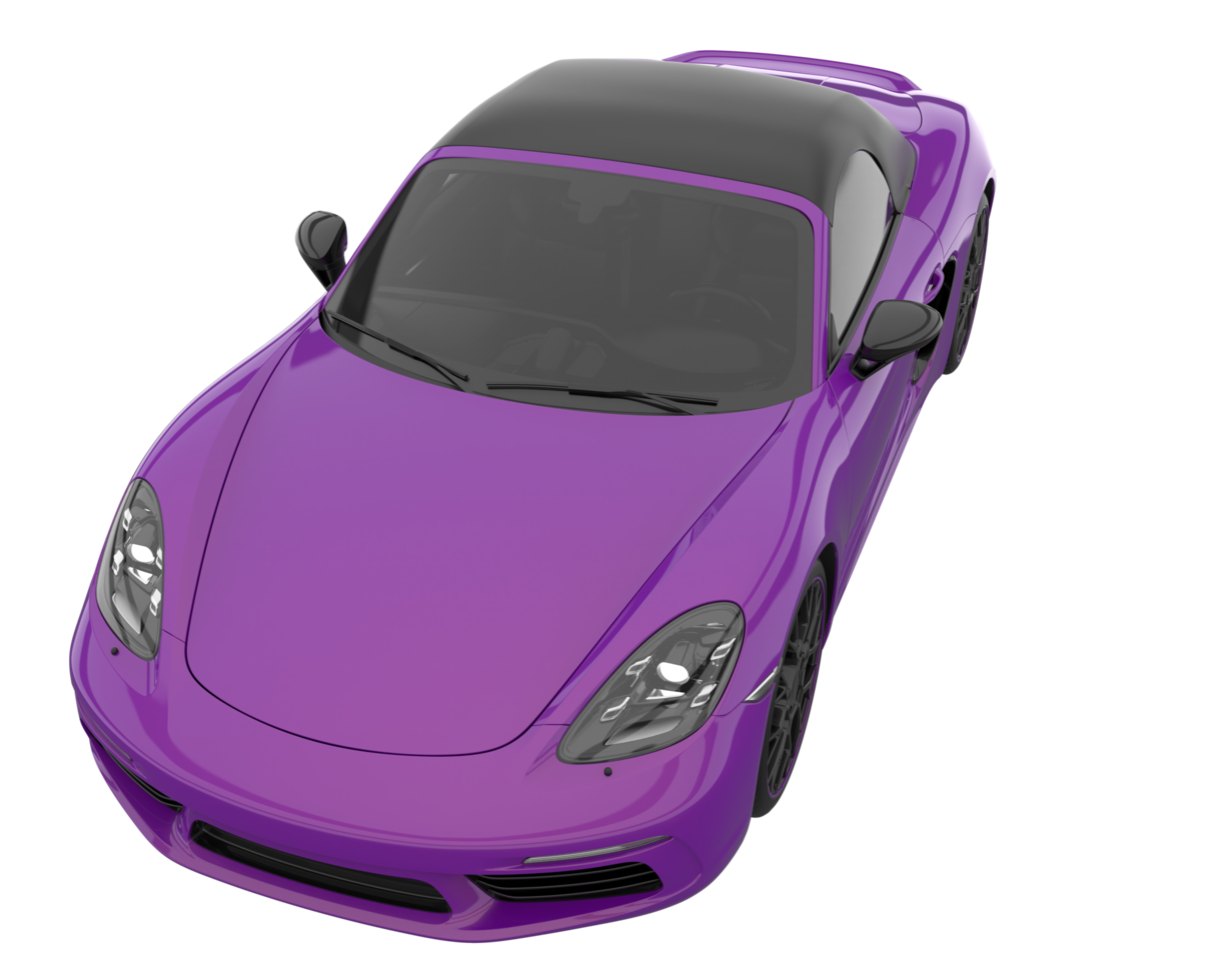 carro esporte isolado em fundo transparente. renderização 3D - ilustração png