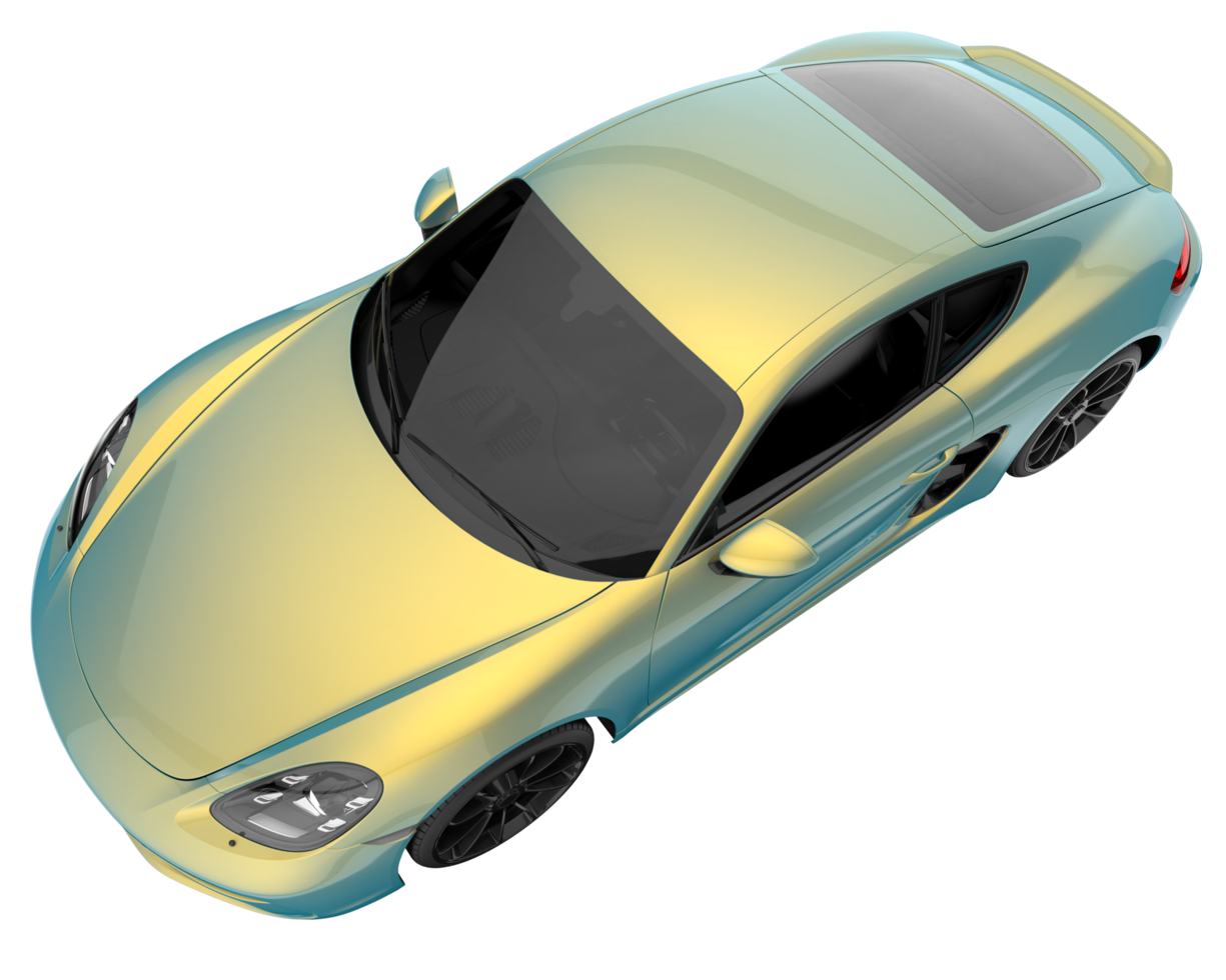 Sport car isolated on transparent background. 3d rendering - illustration png