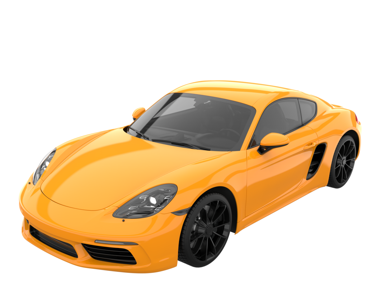 Sport car isolated on transparent background. 3d rendering - illustration png