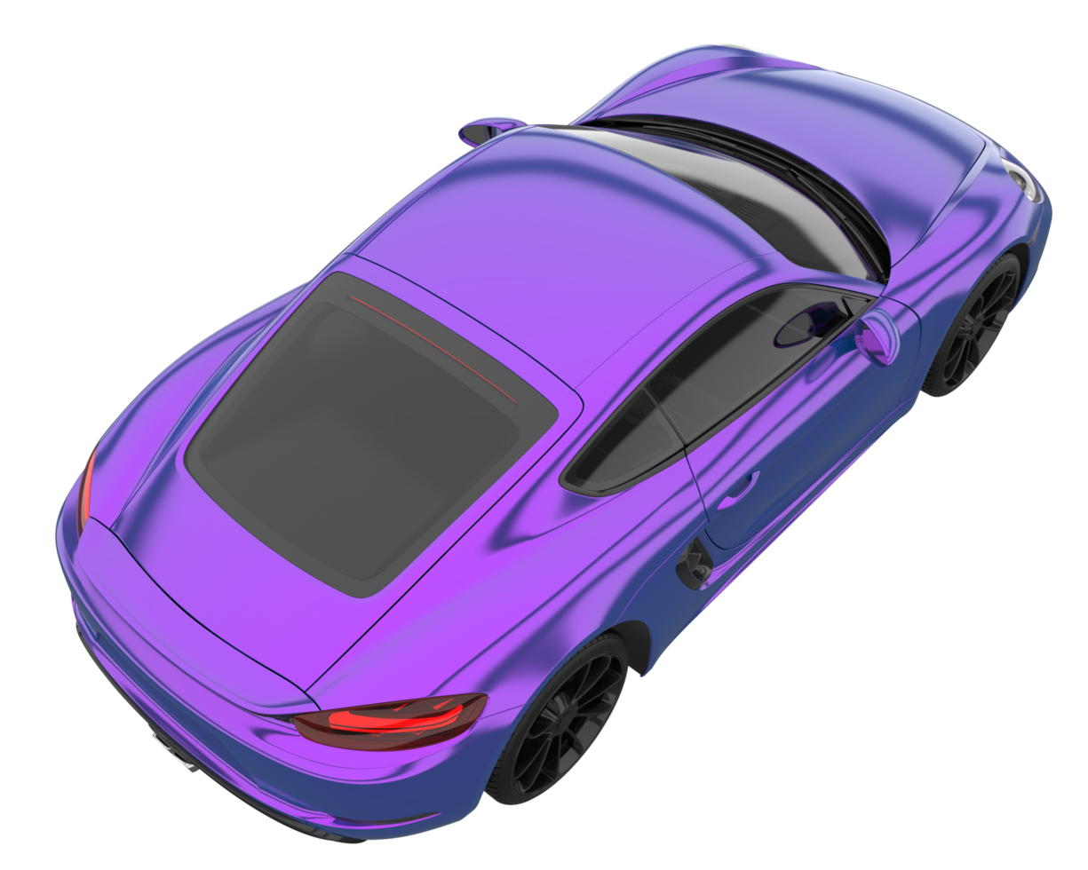 Sport car isolated on transparent background. 3d rendering - illustration png