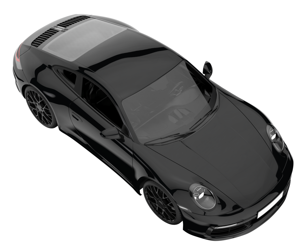 Sport car isolated on transparent background. 3d rendering - illustration png