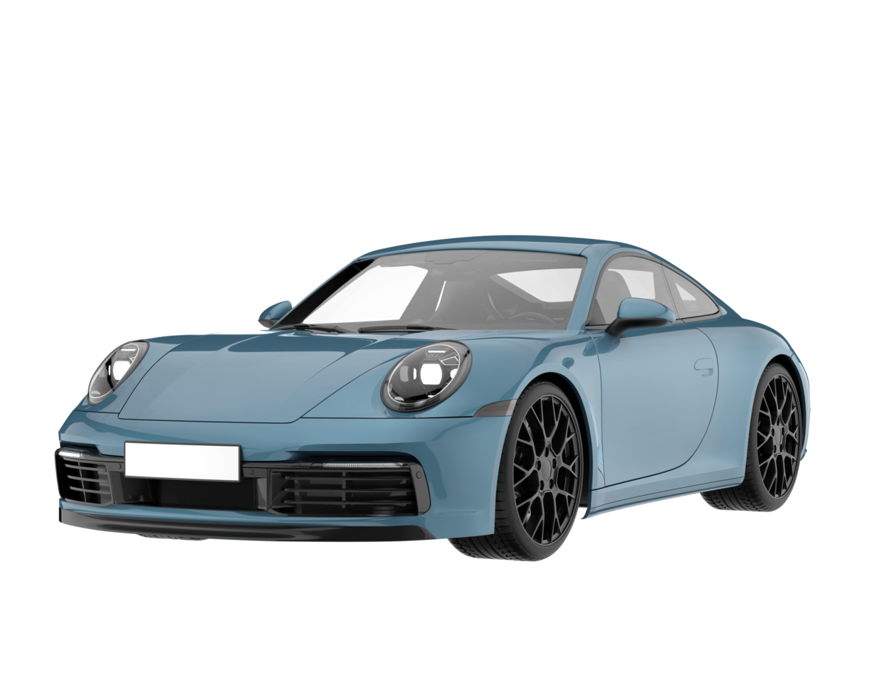 Sport car isolated on transparent background. 3d rendering - illustration png