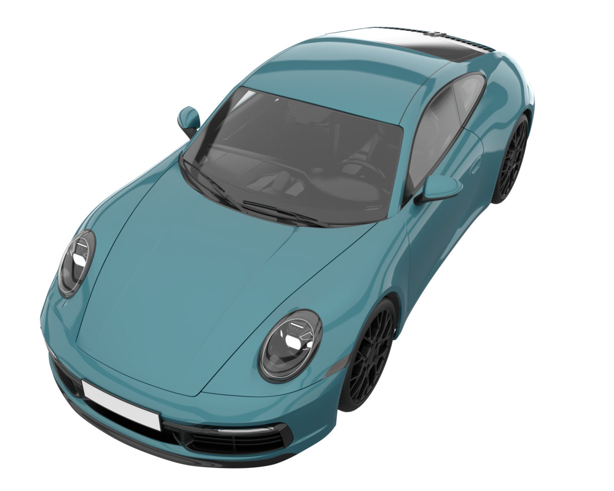 Sport car isolated on transparent background. 3d rendering - illustration png