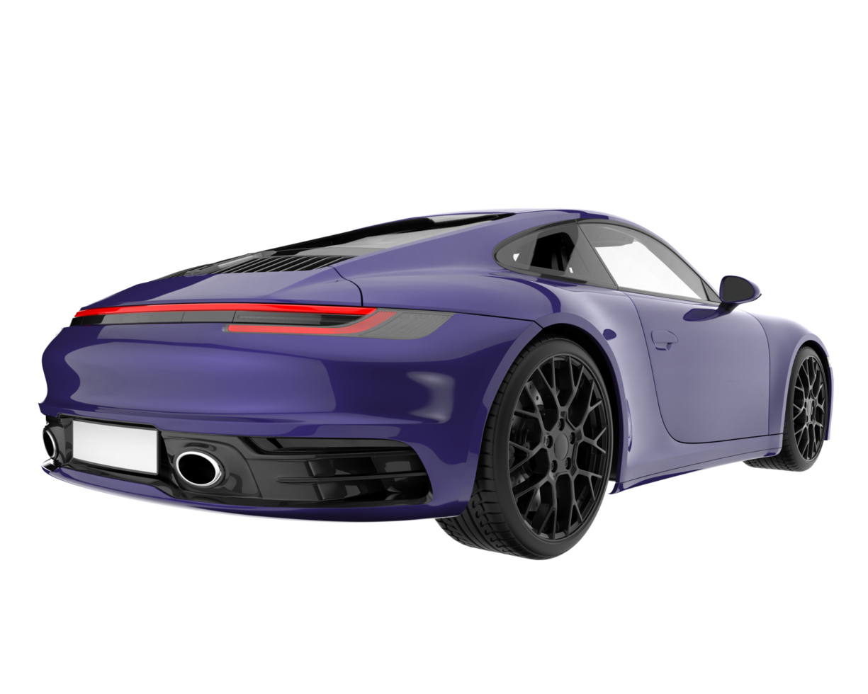 Sport car isolated on transparent background. 3d rendering - illustration png
