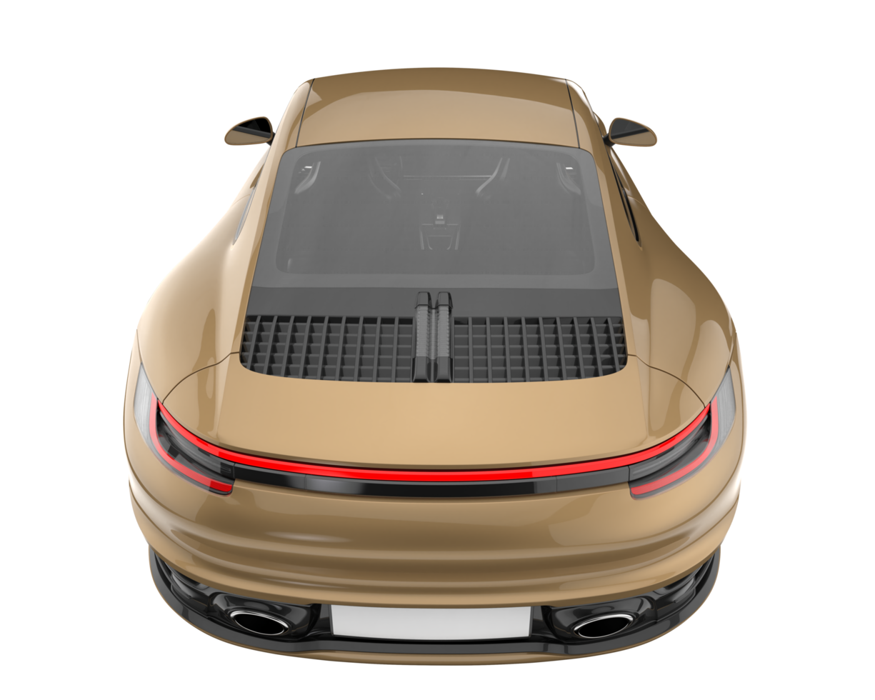 Sport car isolated on transparent background. 3d rendering - illustration png